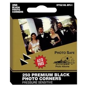 Pioneer Premium Photo Corners, Black