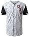 JC DISTRO Mens Hipster Hip Hop Splatter USA Baseball Jersey T-Shirt Medium