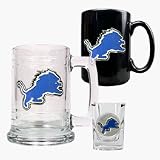 Review Great American Products  / Detroit Lions 15 oz. Tankard, 15 oz. Ceramic Mug and 2 oz. Shot Glass Set