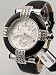 Womens Croton Leather Chrono Diamond Like Date Watch CC211122BSBL