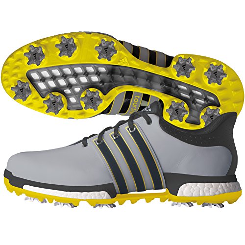 adidas Men's Tour 360 Boost WD Ltonix Golf Shoe, Grey, 11 W US