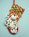 20" Orange & Red Plush Pet Dog Jingle Bell Christmas Stocking