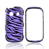 PURPLE BLACK ZEBRA for Samsung Seek M350 Hard Case