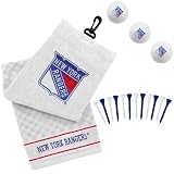 NHL New York Rangers Embroidered Golf Towel, Golf Balls & Multicolored Tees Gift Set