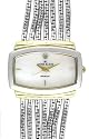 AK Anne Klein Women's Diamond Accented Two-Tone Chain Bracelet Watch #108401MPTT