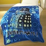 Doctor Who Upgrade Fleece Blanket, Blue, 130 x 180 Cm