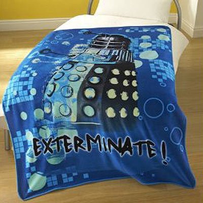 Doctor Who Upgrade Fleece Blanket, Blue, 130 x 180 Cm