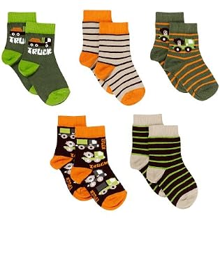 Toddler Boys Transports Socks - 5pk
