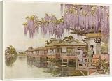 SOCIAL/JAPAN WATERSIDE - 16 Inch Canvas Print (40 cm) by Mary Evans
