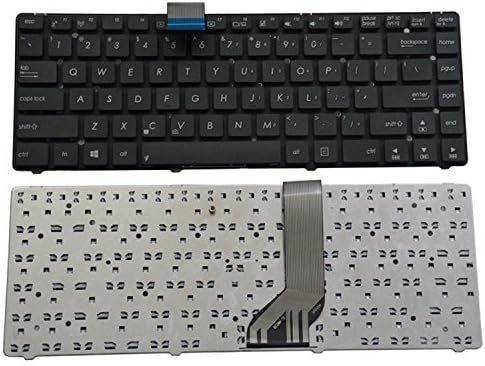 KEYFAN® Laptop Replacement Keyboard without Frame for ASUS K45 K45A K45VD K45VJ K45VM K45VS AK46 S46 E45 K45V K46 S400C A45V series, US layout / Black color