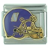 Pugster Ncaa Northwestern Wildcats Football Licensed Gift Italian Charm