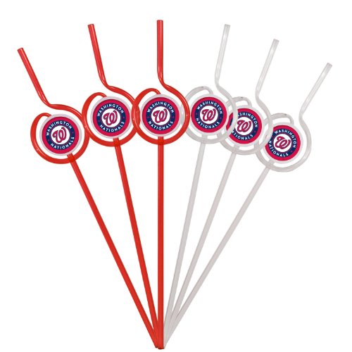 MLB Washington Nationals Six Pack Team Sip Sport Straws