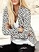 Choies Women's Cotton Leopard Print Collarless Blazer Casual Office Blazer