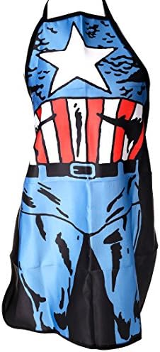 Lygf Fashion Personality Human Body Pattern Aprons 73*59cm (Captain America)