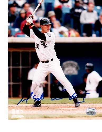 MLB Chicago White Sox Magglio Ordonez Home White Autographed Photo
