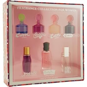 Womens Variety by Parfums International for Women. Set-7 Piece Mini Variety With Curve & Curve Crush & Curve Wave & Curve Connect & Lucky You & Mambo