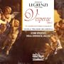 Legrenzi: Vesperae, Op. 1 / Spezzati & Opdebeeck