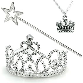  Princess Tiara, Wand & Necklace Set