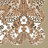 Mocha Scroll Retro Splat Mat