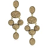Marcia Moran Gold Druzy Stone Chandelier 18k G