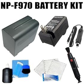 Sony CCD-TRV68, CCD-TRV715, CCD-TRV716, CCD-TRV72, CCD-TRV720, CCD-TRV75 Professional Camcorder Accessory Kit Includes Sony NP-F970 Equivalent Replacement Battery (Generic) + Replacement Charger + Cleaning Pen + More