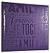 MCS Expressions Collection Family Expandable 10-Page Scrapbook Album with 12 x 12 Inch Pages, 13.5 x 12.5 Inch, Purple