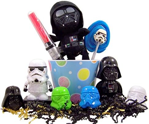 Star Wars Easter Basket with Darth Vader Toys Candy Dispensers and Eggs