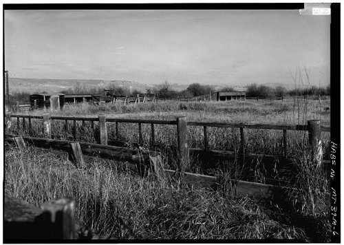 Historic Photo Grant-Kohrs Ranch Feed Lots Storage 