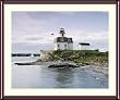 Rose Island Lighthouse Photograph - Beautiful approx. 24"x28" Framed & Matted - 1 7/8" Walnut Toned Wood Frame - Photographic Print by Carol M. Highsmith