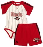MLB Infant/Toddler Boys' Arizona Diamondbacks Bodysuit and Short Set (Black, 3-6 Months)