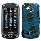 Blue Plaid Snap-On Protector Case Phone Cover for Samsung Reality Verizon