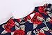 Bonny Billy Girls Vintage Floral Swing Kids Casual Dress with Belt 4-5 Years Floral Red