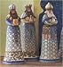 Heartwood Creek "Blue" Nativity: Three Wisemen, Set of 3