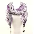 Heart Toggle End Summer Light Scarf Shawl Wrap Purple