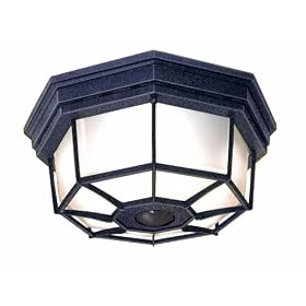 Octagonal Rust ENERGY STAR® Outdoor Ceiling Light