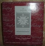 1998 HALLMARK EXCUSIVE EVENT ORNAMENT-WINTER WONDERLAND- SIGNED