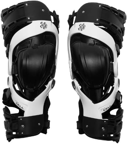 Asterisk Ultra CELL D/C Left Knee Brace Protection System (Black/White, Small)