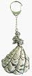 Belle Beauty and the Beast Pewter Key Chain