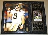 DREW BREES NEW ORLEANS SAINTS SUPER BOWL XLIV MVP PHOTO COLLECTOR PLAQUE