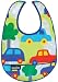 Mimi the Sardine Coated Organic Cotton Bib, Hybrid Cars