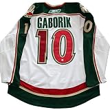 Frozen Pond Minnesota Wild Marian Gaborik Autographed Jersey
