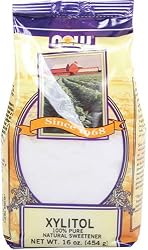 NOW Foods Xylitol Pure Sweetner,  16 Ounce Bags (Pack of 3)