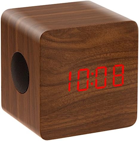 Bluetooth Speaker，NFC Wooden Stereo Mini Wireless Speaker for iPhone iPad HTC Samsung Tablets Smartphones，DaliNova(Dark Wood)