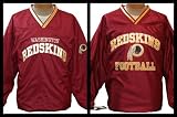 New! NFL Washington Redskins Pullover Reversible Windbreaker / Jersey Jacket