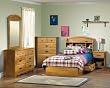 Prairie Twin Size Bedroom Collection in Country Pine Finish By SouthShore Furniture