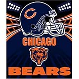 Review Northwest  / Chicago Bears Light Weight Fleece NFL Blanket (Shadow Series) (50