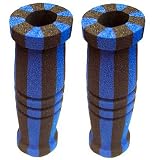 Blue & Black Stripe Handle Grips for Razor Scooters