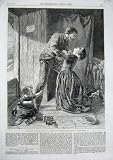 1862 Return Lost Sailor Man Woman Fainting Roberts Art