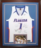 Florida Gators Starting Five signed #1 White Jersey