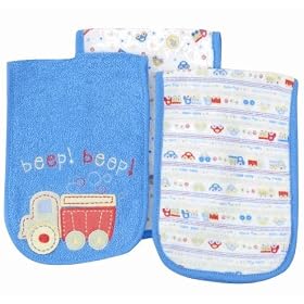 Gerber 3 Pack Terry Burpcloth Set - Boy